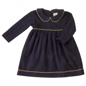 Organic Navy Blue Dress 3-6 Months by Pigeon