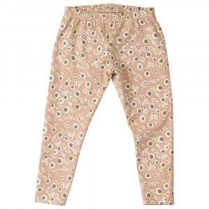 Organic Cotton Pink Floral Leggings 3-4 Years