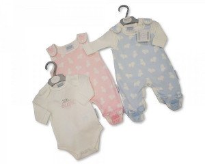 New Born Baby Cotton Dungaree Set