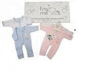 Premature Baby Pair of Pink Sleepsuits size 5lbs
