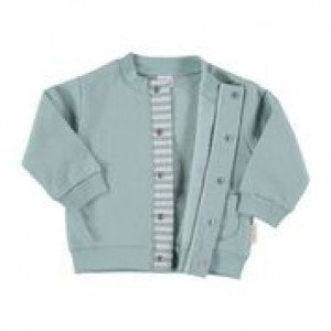 Green Cotton Flannel Jacket in 100% Cotton Flannel, Age 9-12 Months