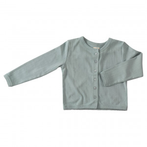 Pigeon Organic Blue Cotton Cardigan, 1-2 Years