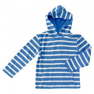 Pigeon Organic Cotton Blue & White Hoody 2-3 Years