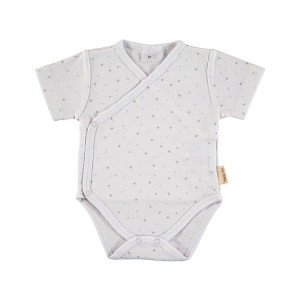 Short Sleeve Cotton Side Popper Bodysuit Age: 3-6 Months