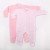 Pink Cotton Pair of Sleepsuits  Age: New Born