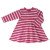 Organic Cotton Pink Striped Dress Age: 3-4 Years