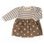 Lovely baby body with integrated skirt. Age: 0-6 Months