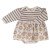 Organic Cotton baby body with integrated skirt 0-6 Months