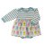 Organic Cotton baby body with integrated skirt, 0-6 Months