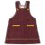 Organic Pinafore Dress, Eggplant 3-4 Years