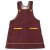 Organic Pinafore Dress, Eggplant 3-4 Years