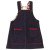 Organic Pinafore Dress, Navy Blue 1-2 Years