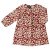 Organic Cotton Tunic Dress, Red Floral 2-3 Years