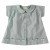 Pigeon Organic Cotton Blue Short Sleeve Blouse, 3-4 Years