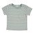 Green & Beige Short Sleeve striped T-Shirt 100% Cotton, 18-24 Months