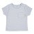 Blue & White Short Sleeve striped T-Shirt 100% Cotton, 6-9 Months
