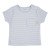 Blue & White Short Sleeve striped T-Shirt 100% Cotton, 12-18 Months