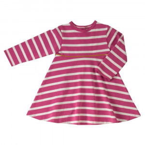 Organic Pink Striped Dress by Pigeon Age 2-3 Years