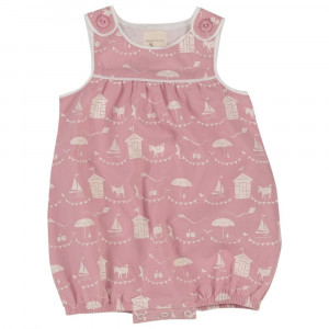 Organic Cotton Pink  Play suit,  Age 3-6 Months