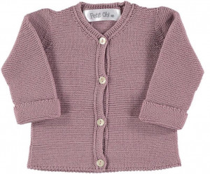 Petite Oh! Knitted cardigan in Mauve 0-3 Months