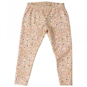 Organic Cotton Pink Floral Leggings 1-2 Years