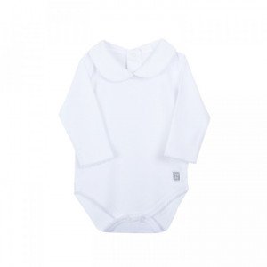 Petite Oh! Pima Cotton Round collar Long Sleeve Bodysuit 0-3 Months