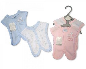 Premature Baby Cotton Incubator Sleepsuits 2 pack, Pink 2-3 lbs