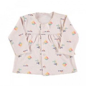 Baby Girls 100% Cotton Top in Beige size 6-9 Months