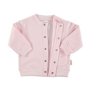 Pink Cotton Flannel Jacket in 100% Cotton Flannel, Age 6-9 Months