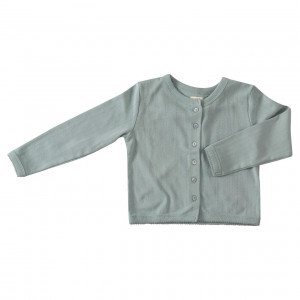 Pigeon Organic Blue Cotton Cardigan, 3-4 Years