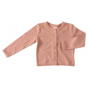 Pigeon Organic Cotton Pink Cardigan, 2-3 Years